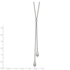 FJC Finejewelers Stainless Steel Fancy Polished with 3.5in Dangle 16.5in Necklace 19.5 Inches x 5.74 mm
