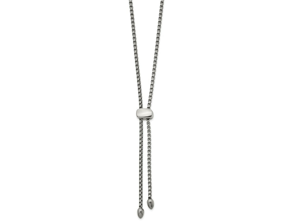 FJC Finejewelers Stainless Steel Polished Fancy Adjustable up to 20.5in Necklace 20.5 Inches x 6.2 mm