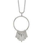 FJC Finejewelers Stainless Steel Ball Polished Circle Necklace 22 Inches x 43.58 mm