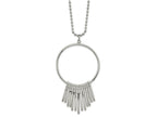 FJC Finejewelers Stainless Steel Ball Polished Circle Necklace 22 Inches x 43.58 mm