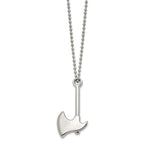 FJC Finejewelers Stainless Steel Polished Hatchet Necklace 22 Inches x 26.83 mm
