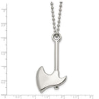 FJC Finejewelers Stainless Steel Polished Hatchet Necklace 22 Inches x 26.83 mm