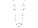 FJC Finejewelers Stainless Steel Cable Polished Fancy Oval Link Necklace 38 Inches x 20.1 mm