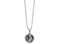 FJC Finejewelers Stainless Steel Ball Antiqued and Polished Cobra Necklace 22 Inches x 25.72 mm