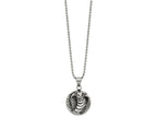 FJC Finejewelers Stainless Steel Ball Antiqued and Polished Cobra Necklace 22 Inches x 25.72 mm