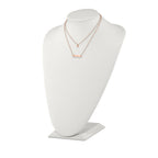 FJC Finejewelers Stainless Steel Rose IP Plated Heart Bar Multi Strand Necklace 17 Inches x 1.5 mm