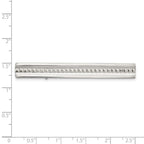 FJC Finejewelers Stainless Steel Tie Clip Polished Studded Tie Bar 57 x 7 mm