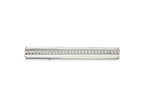 FJC Finejewelers Stainless Steel Tie Clip Polished Studded Tie Bar 57 x 7 mm