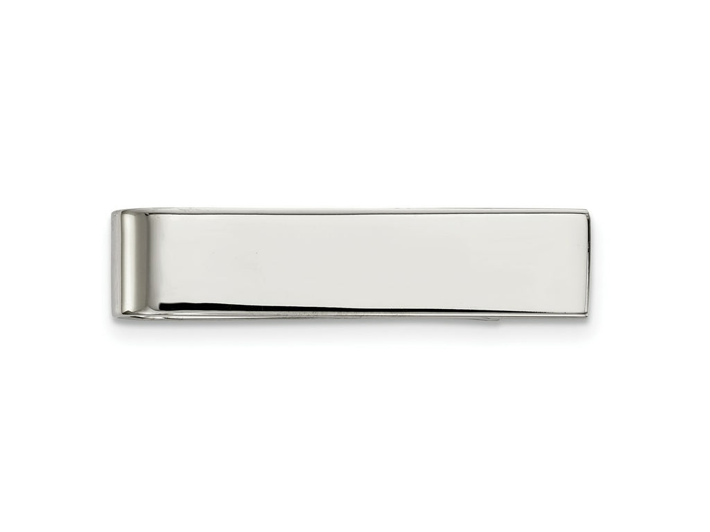 FJC Finejewelers Stainless Steel Tie Clip Polished Tie Bar / Money Clip 33 x 7 mm