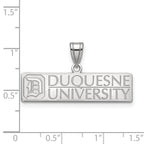 LogoArt 925 Sterling Silver Duquesne University Large Charm 24 x 27 mm