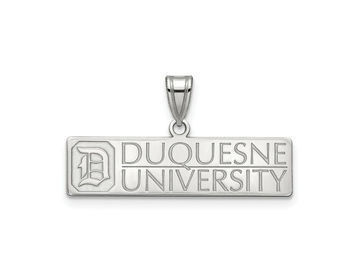 LogoArt 925 Sterling Silver Duquesne University Large Charm 24 x 27 mm