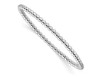 FJC Finejewelers 925 Sterling Silver Bead and Beaded 6.5in 3.00mm Beaded Stretch Bracelet 6.5 Inches x 3 mm