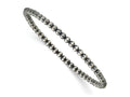FJC Finejewelers 925 Sterling Silver Bead and Beaded 6.5in 3.00mm Navajo Style Beaded Stretch Bracelet 6.5 Inches x 3 mm