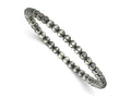 FJC Finejewelers 925 Sterling Silver Bead and Beaded 6.5in 4.00mm Navajo Style Beaded Stretch Bracelet 6.5 Inches x 4 mm