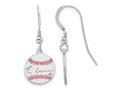 FJC Finejewelers 925 Sterling Silver De La Cruz MLBPA Signature Epoxy Earrings 31 x 12 mm