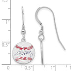FJC Finejewelers 925 Sterling Silver José Ramírez MLBPA Signature Epoxy Earrings 31 x 12 mm