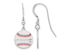 FJC Finejewelers 925 Sterling Silver Juan Soto MLBPA Signature Epoxy Earrings 31 x 12 mm