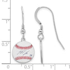 FJC Finejewelers 925 Sterling Silver Nolan Arenado MLBPA Signature Epoxy Earrings 31 x 12 mm
