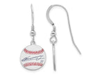 FJC Finejewelers 925 Sterling Silver Vladimir Guerrero Jr. MLBPA Signature Epoxy Earrings 31 x 12 mm