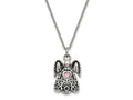 FJC Finejewelers Stainless Steel Cable October CZ Birthstone Antiqued Angel Ash Holder Neck 18 Inches x 19 mm