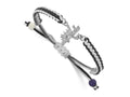 LogoArt Stainless Steel NHL Washington Capitals Adjustable Cord Bracelet
