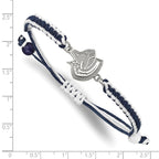 LogoArt Stainless Steel NHL Vancouver Canucks Adjustable Cord Bracelet