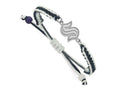 LogoArt Stainless Steel NHL Seattle Kraken Adjustable Cord Bracelet