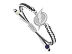 LogoArt Stainless Steel NHL Tampa Bay Lightning Adjustable Cord Bracelet