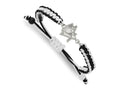 LogoArt Stainless Steel NHL Pittsburgh Penguins Adjustable Cord Bracelet