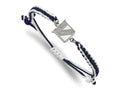 LogoArt Stainless Steel NHL NY Rangers Adjustable Cord Bracelet