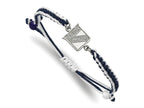 LogoArt Stainless Steel NHL NY Rangers Adjustable Cord Bracelet
