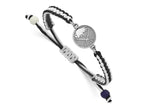 LogoArt Stainless Steel NHL Buffalo Sabres Adjustable Cord Bracelet