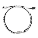 LogoArt Stainless Steel NHL Ottawa Senators Adjustable Cord Bracelet