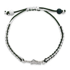 LogoArt Stainless Steel NHL Dallas Stars Adjustable Cord Bracelet