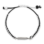 LogoArt Stainless Steel NHL Vegas en Knights Adjustable Cord Bracelet