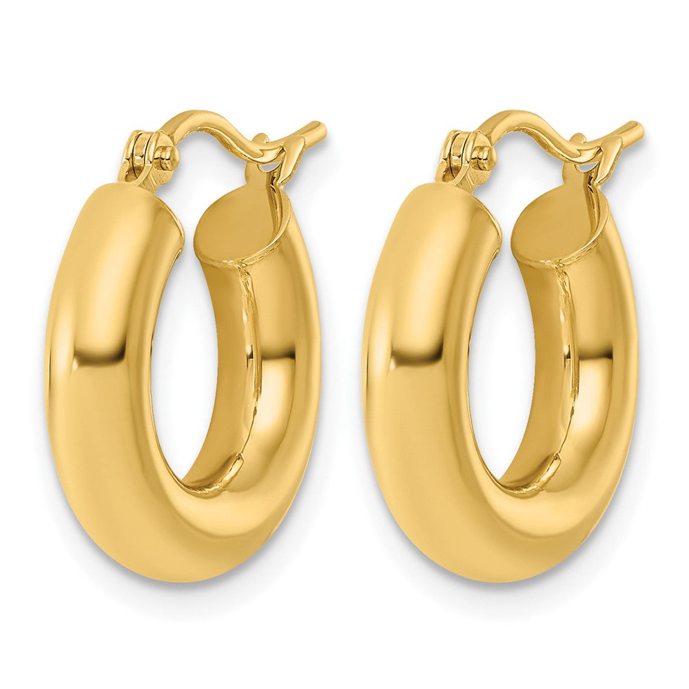 FJC Finejewelers 14 kt Yellow Gold Polished x 17mm Tube Hoop Earrings 17 mm x 4 mm