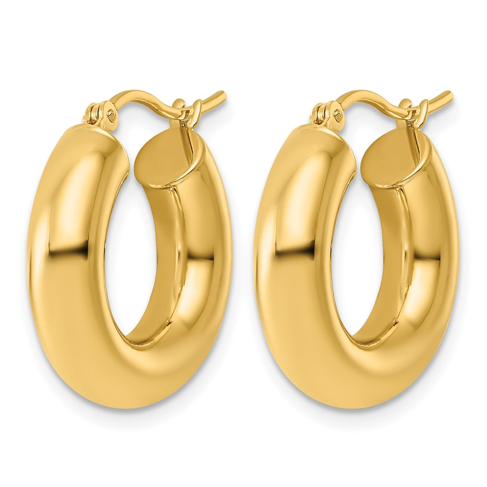 FJC Finejewelers 14 kt Yellow Gold Polished x 20mm Tube Hoop Earrings 20 mm x 5 mm