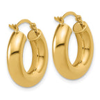 FJC Finejewelers 14 kt Yellow Gold Polished x 20mm Lightweight Hoop Earrings 20 mm x 5 mm