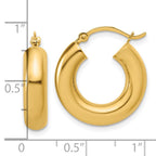 FJC Finejewelers 14 kt Yellow Gold Polished x 20mm Lightweight Hoop Earrings 20 mm x 5 mm