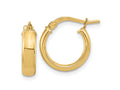 FJC Finejewelers 14 kt Yellow Gold Polished 3.7mm Hoop Earrings
