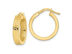 FJC Finejewelers 14 kt Yellow Gold Polished Hoop Earrings 20 x 18 mm