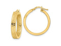 FJC Finejewelers 14 kt Yellow Gold Polished Hoop Earrings 24 x 23 mm