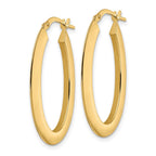 FJC Finejewelers 14 kt Yellow Gold Polished Oval Hoop Earrings 33 x 20 mm
