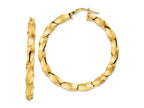 FJC Finejewelers 14 kt Yellow Gold Polished Twisted Hoop Earrings 44 x 42 mm