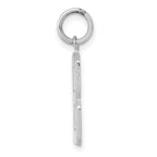 FJC Finejewelers 14 kt White Gold Medium Polished Number 8 Charm 18 x 9 mm