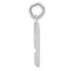 FJC Finejewelers 14 kt White Gold Medium Polished Number 9 Charm 17 x 9 mm