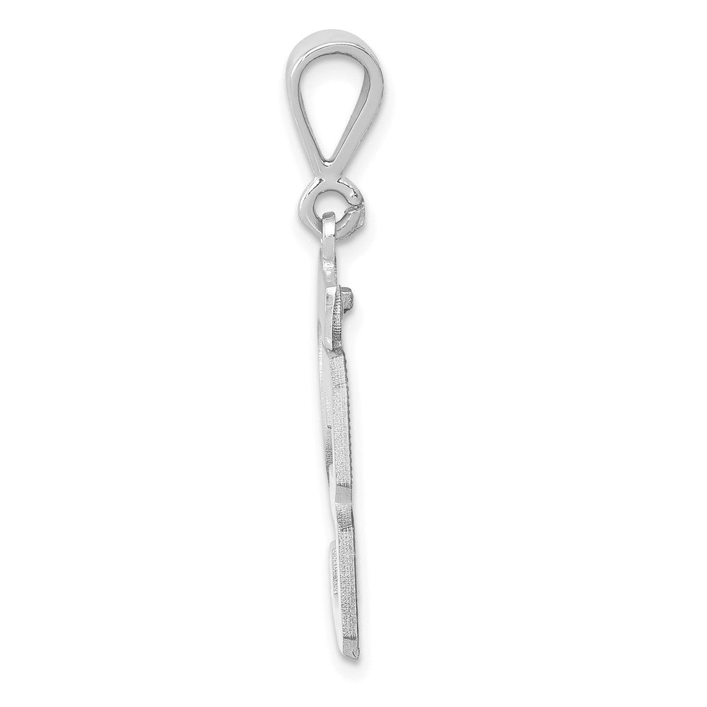 FJC Finejewelers 14 kt White Gold Medium Polished Number 23 Charm