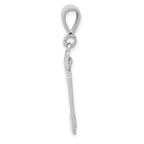 FJC Finejewelers 14 kt White Gold Medium Polished Number 29 Charm