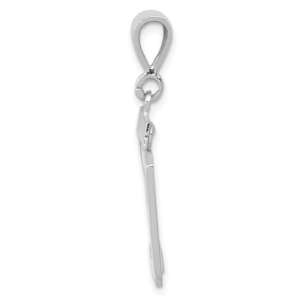 FJC Finejewelers 14 kt White Gold Medium Polished Number 29 Charm