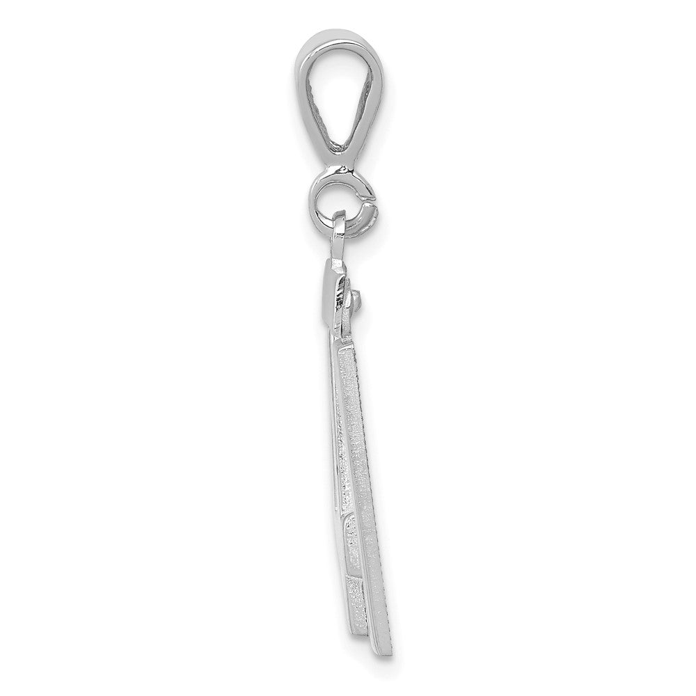 FJC Finejewelers 14 kt White Gold Medium Polished Number 41 Charm